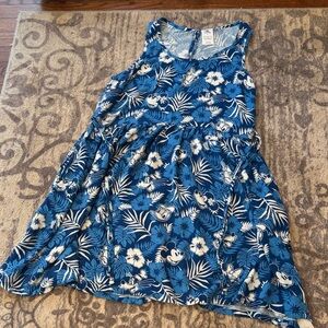 Disney Blue and White Floral Dress